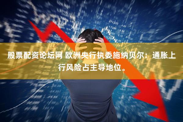 股票配资论坛网 欧洲央行执委施纳贝尔：通胀上行风险占主导地位。